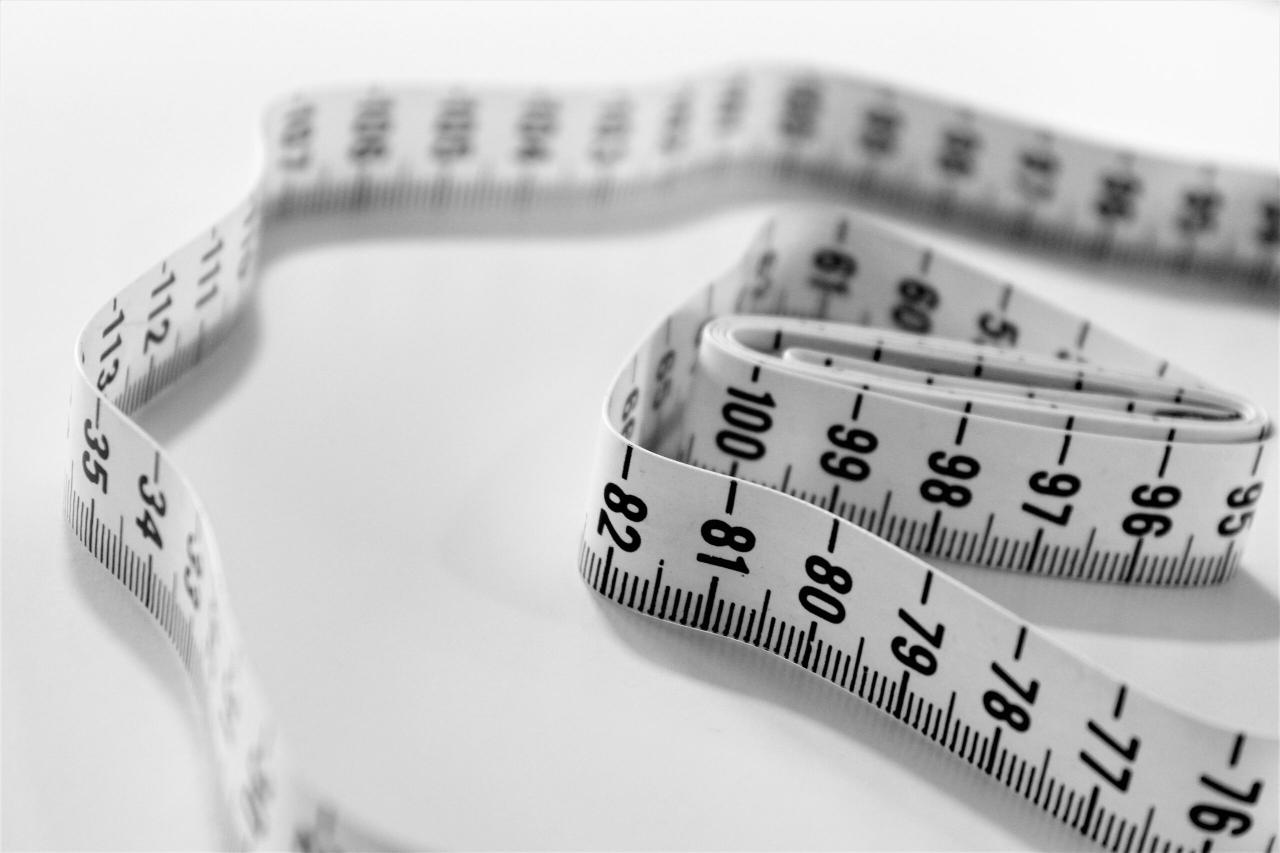 tape measure on white background